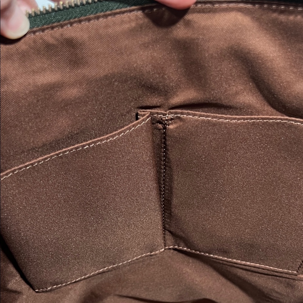 Fossil Dark Green Leather Tote - Picture 4 of 7